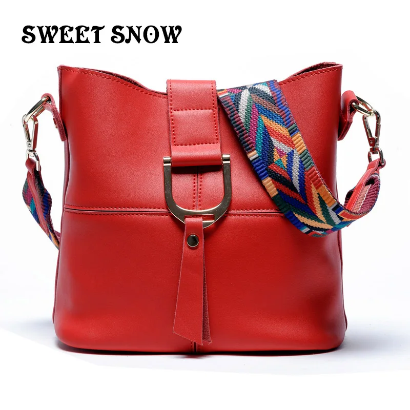 Милая Снежная Новая повседневная сумка из натуральной кожи для девочек