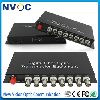8 Channel Digital Video Optical Fiber Media Converters Transmitter/Receiver For Security system CCTV Cameras
8 Channel Digital Video Optical Fiber Media Converters Transmitter/Receiver For Security system CCTV Cameras