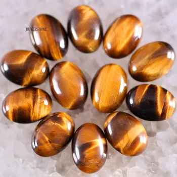 BUYERSHOME 5Pcs 15x20MM Natural Stone Gold Tiger's Eye No Drilled Hole Oval Cabochon CAB Bead For DIY Jewelry Making Ring K1529
BUYERSHOME 5Pcs 15x20MM Natural Stone Gold Tiger's Eye No Drilled Hole Oval Cabochon CAB Bead For DIY Jewelry Making Ring K1529