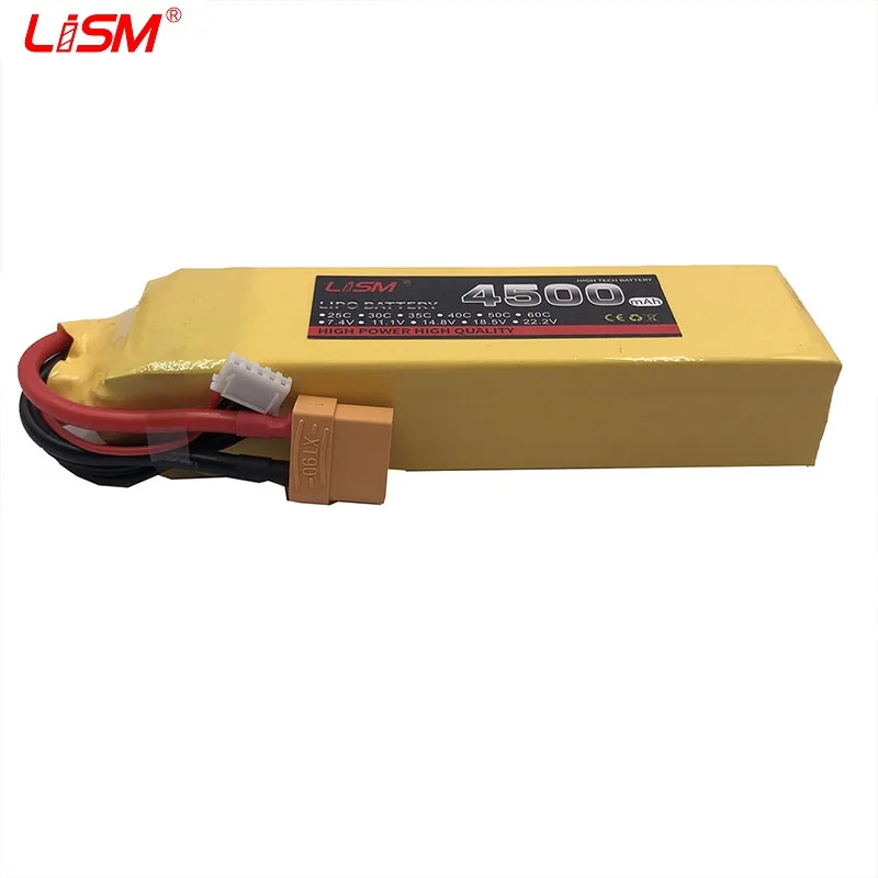 RC LiPo Battery 4S 14.8V 4500mah 60C Max 120 60C 4S RC cell for RC Airplane drone bort car 14.8V RC LiPo battery 4s #20y76
RC LiPo Battery 4S 14.8V 4500mah 60C Max 120 60C 4S RC cell for RC Airplane drone bort car 14.8V RC LiPo battery 4s #20y76