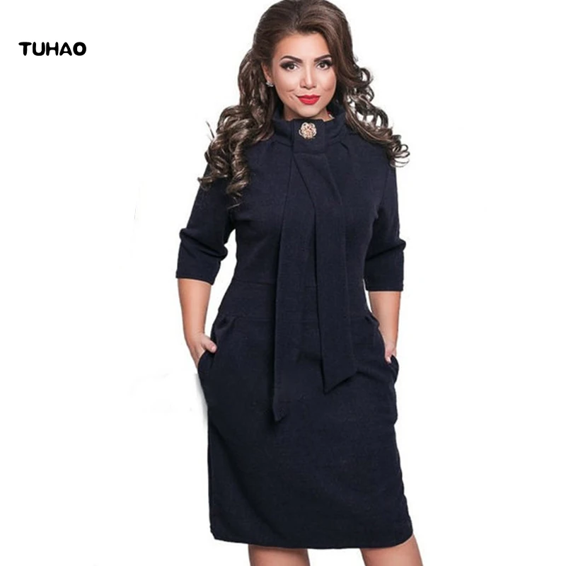 TUHAO Dress female Clothes 2017 autumn stand solid office lady dresses for women large size big size pencil woman's cloth ND01
TUHAO Dress female Clothes 2017 autumn stand solid office lady dresses for women large size big size pencil woman's cloth ND01