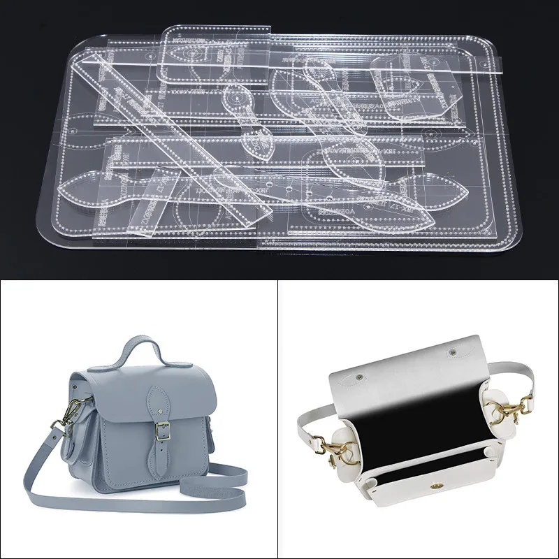1Set Acrylic Template Pattern for Women Shoulder Bag Soft Leather Craft Pattern DIY Bag Stencil Sewing Pattern
1Set Acrylic Template Pattern for Women Shoulder Bag Soft Leather Craft Pattern DIY Bag Stencil Sewing Pattern