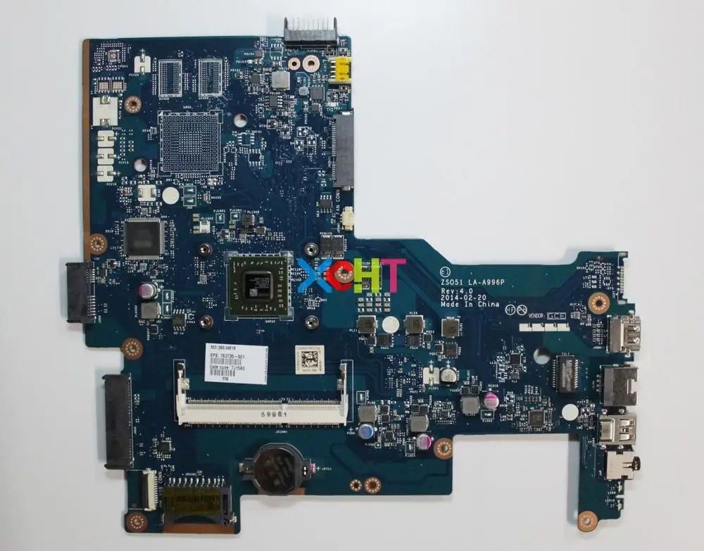 Протестированная материнская плата для ноутбука HP 15 15Z 15-G 15Z-G100 Series 762735-501 762735-601 762735-001 ZSO51
Протестированная материнская плата для ноутбука HP 15 15Z 15-G 15Z-G100 Series 762735-501 762735-601 762735-001 ZSO51