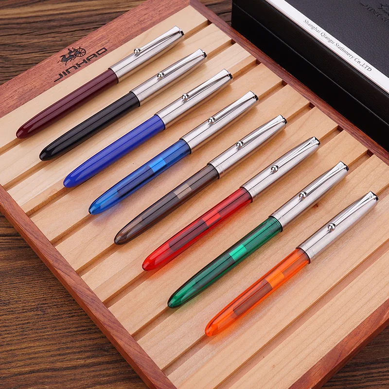 Jinhao 51A Fountain Pen 0.38mm Ink Pens Penna Stilografica Transparent Pen Suitable For Students Practice Office Writing
Jinhao 51A Fountain Pen 0.38mm Ink Pens Penna Stilografica Transparent Pen Suitable For Students Practice Office Writing