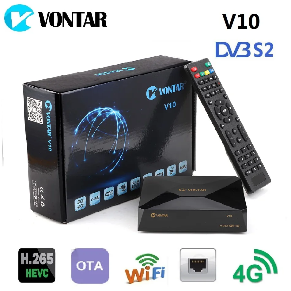 5pcs VONTAR V10 TV BOX H.265 DVB-S2 Digital Satellite Receiver 8PSK Support WIFI 3G 4G modem CS cline Stalker Xtream Set top box
5pcs VONTAR V10 TV BOX H.265 DVB-S2 Digital Satellite Receiver 8PSK Support WIFI 3G 4G modem CS cline Stalker Xtream Set top box