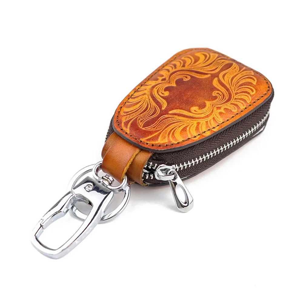 8*4.5*2cm Car Leather Embossed Key Case Artificial Ochre Process Car Key Case Fine Grain High Quality Storage Fashion Key Cover
8*4.5*2cm Car Leather Embossed Key Case Artificial Ochre Process Car Key Case Fine Grain High Quality Storage Fashion Key Cover