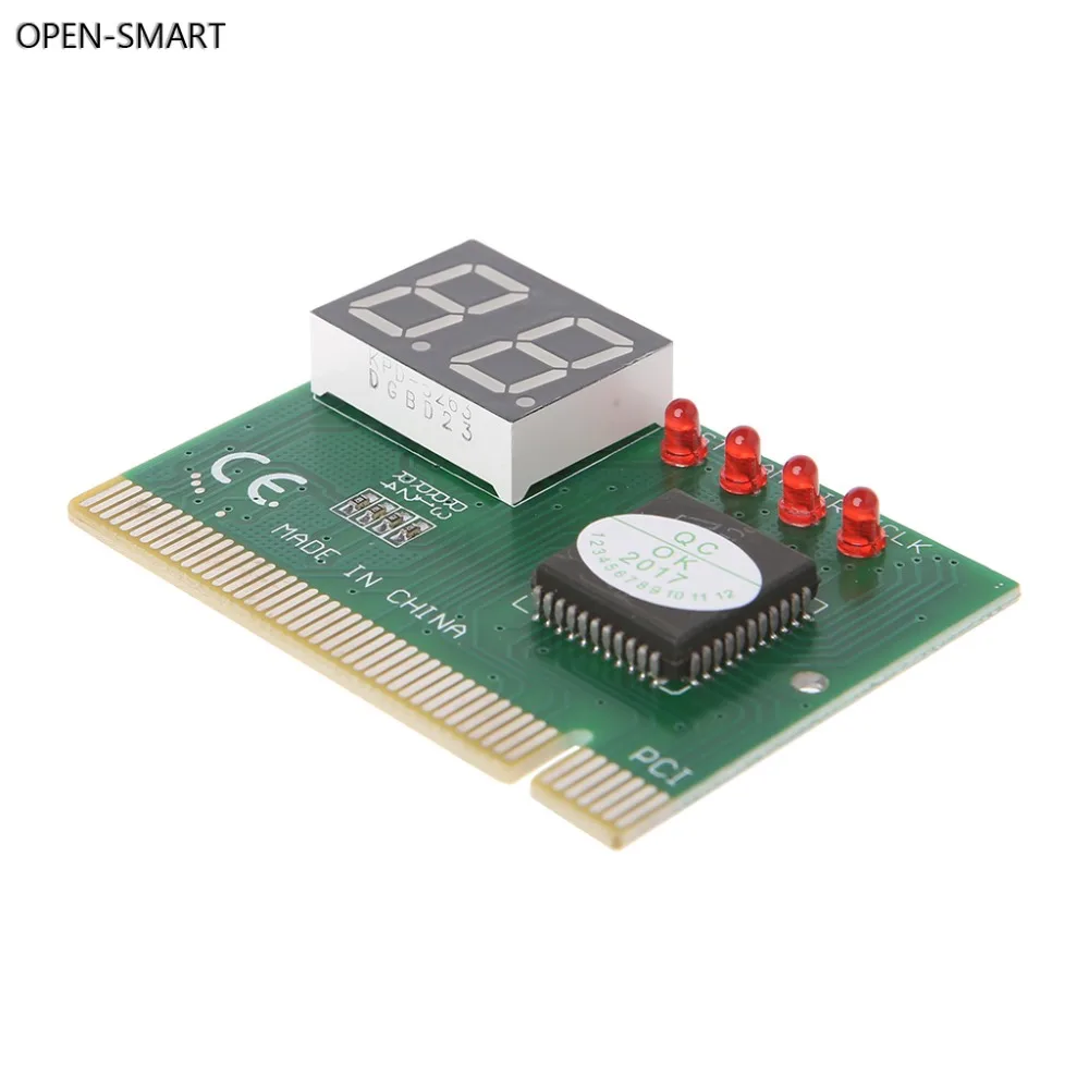 OPEN-SMART 2-Digit Code PCI Card Motherboard Analyzer Diagnostic Post Tester For Laptop/PC
OPEN-SMART 2-Digit Code PCI Card Motherboard Analyzer Diagnostic Post Tester For Laptop/PC