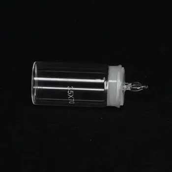 35x70mm Diameter x Height Lab Glass Weighting Bottle with Ground Glass Stopper 
35x70mm Diameter x Height Lab Glass Weighting Bottle with Ground Glass Stopper