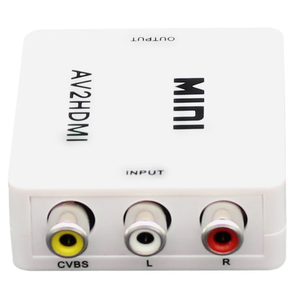 Wholesale Mini Portable RCA AV to HDMI Converter Adapter Mini Composite CVBS to HDMI AV2HDMI Connector Supports 1080P
Wholesale Mini Portable RCA AV to HDMI Converter Adapter Mini Composite CVBS to HDMI AV2HDMI Connector Supports 1080P