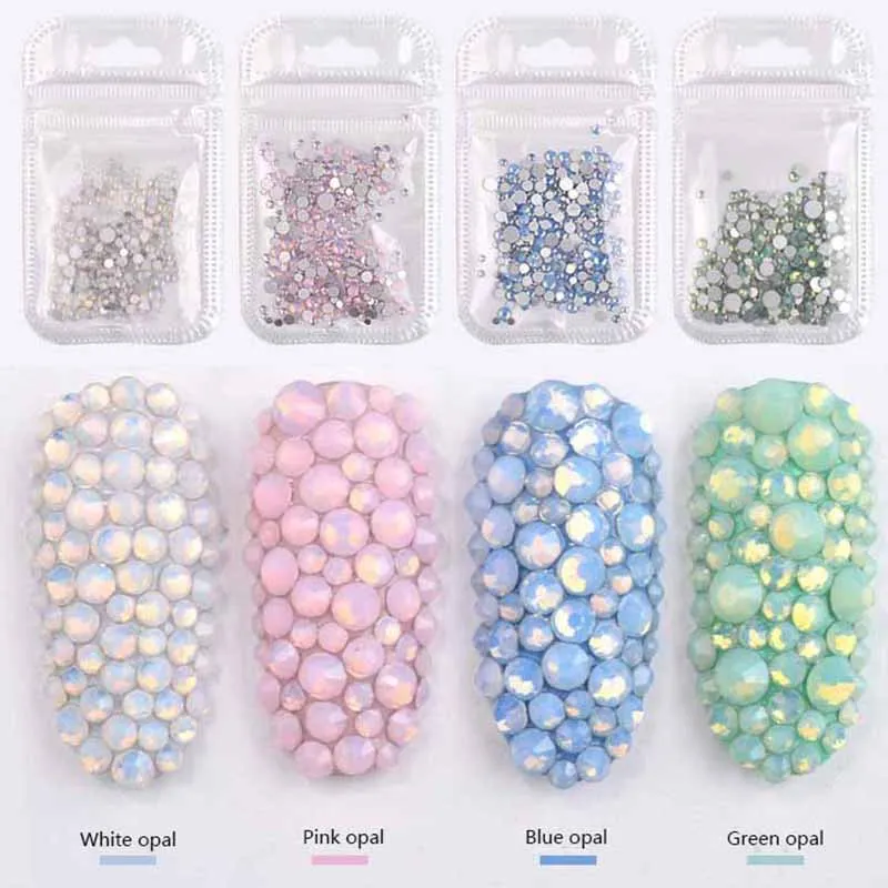 1 Pack Multi Size SS4-SS20 Opal Nail Rhinestones Flat Bottom Colorful Crystal Glass Gems For DIY UV Gel 3D Nail Art Decoration
1 Pack Multi Size SS4-SS20 Opal Nail Rhinestones Flat Bottom Colorful Crystal Glass Gems For DIY UV Gel 3D Nail Art Decoration