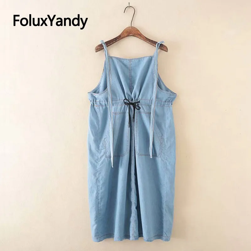 Denim Overalls Dress New Plus Size XXXL 5XL Casual Suspenders Vestidos Sleeveless Loose Spaghetti Strap Dress KKFY3850
Denim Overalls Dress New Plus Size XXXL 5XL Casual Suspenders Vestidos Sleeveless Loose Spaghetti Strap Dress KKFY3850