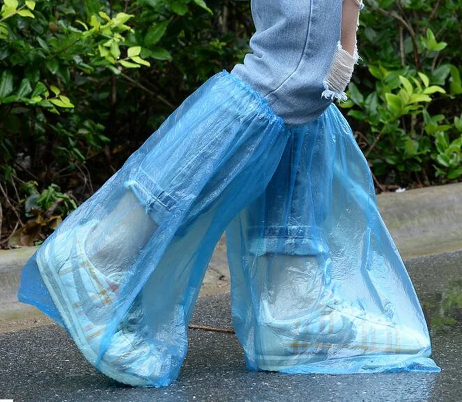 12Pc Rain Waterproof Shoes Cover Tall Disposable Shoe Covers Outdoor Storage Bags New | Дом и сад