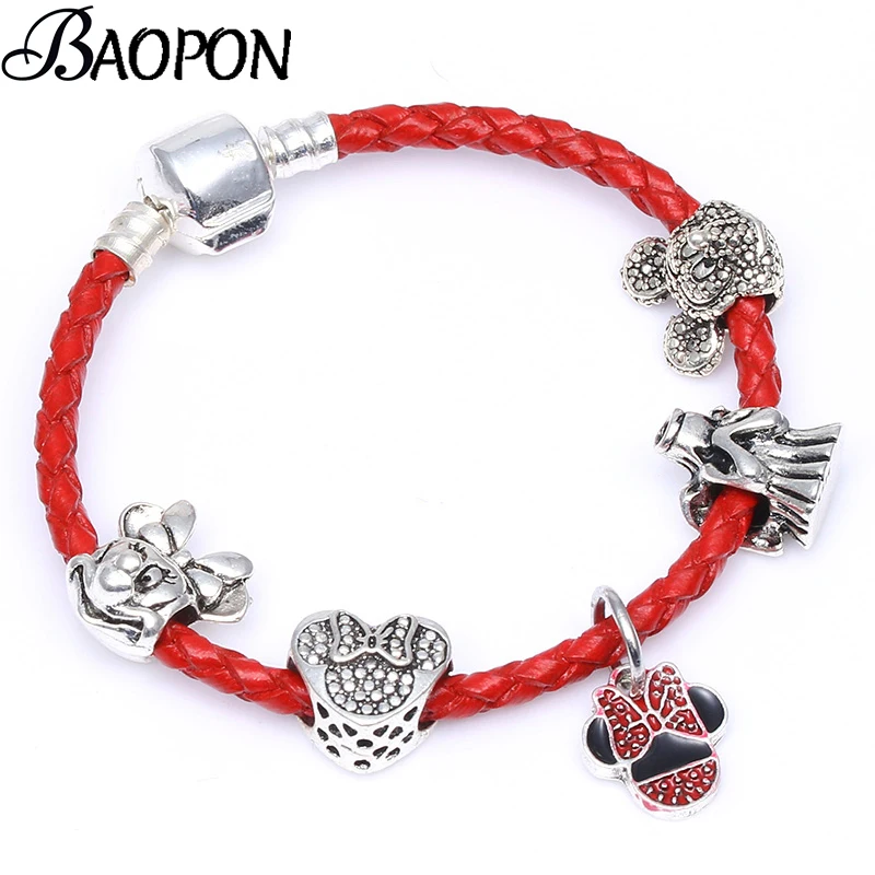 BAOPON New Leather Chain Charm Bracelets For Women Crystal Beads Fit Original Fine Bracelet Bangles Pulseira Feminina Gifts
BAOPON New Leather Chain Charm Bracelets For Women Crystal Beads Fit Original Fine Bracelet Bangles Pulseira Feminina Gifts