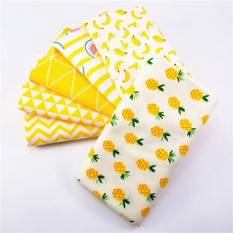50x40cm yellow series quilting fabric cotton twill fabric for DIY Sewing Fat Quarters Material Cloth dress Crafts 6pcs/lot
50x40cm yellow series quilting fabric cotton twill fabric for DIY Sewing Fat Quarters Material Cloth dress Crafts 6pcs/lot