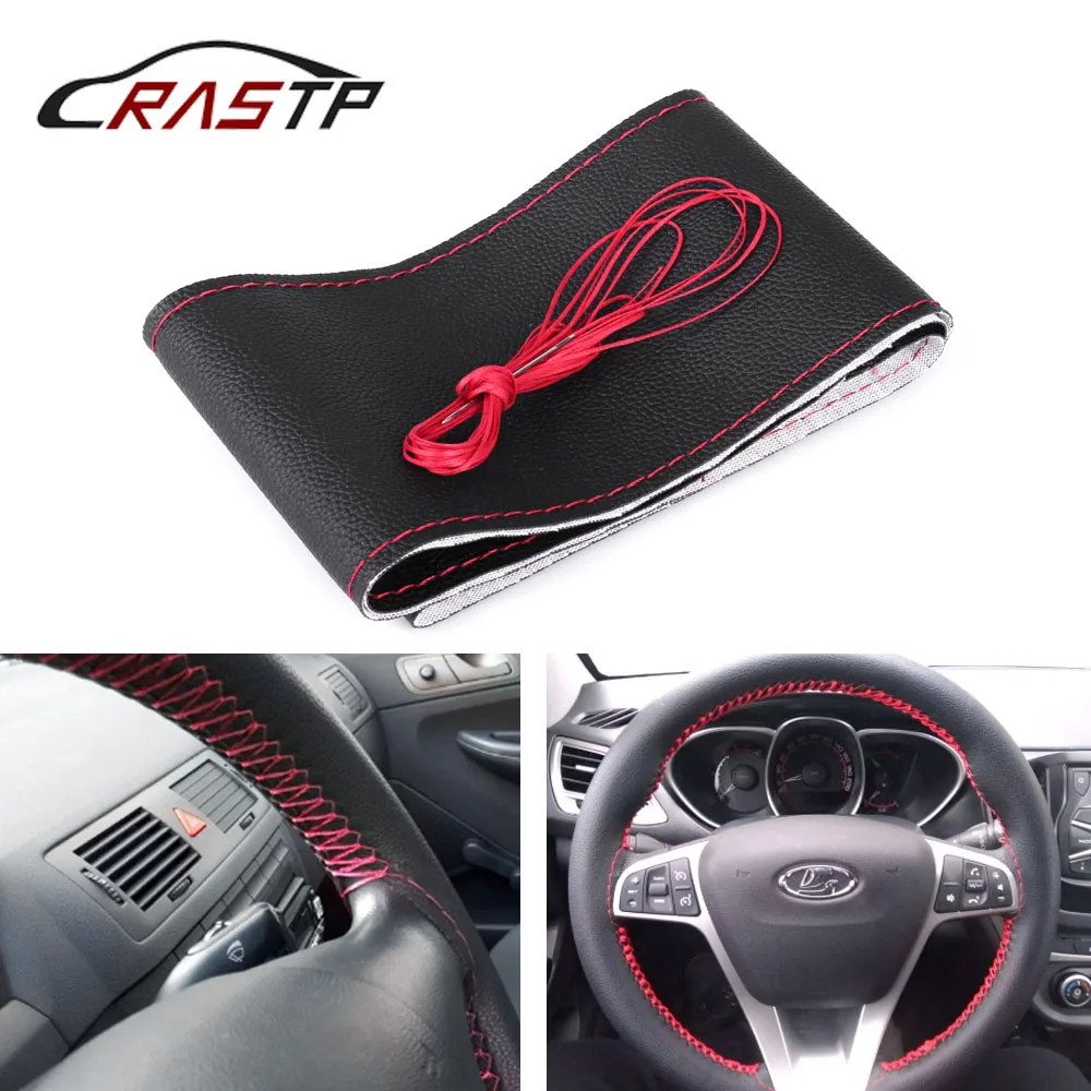 RASTP-Diameter 37cm/38cm DIY Steering Wheel Covers with Needle and Thread Soft Leather RS-STW014-Normal
RASTP-Diameter 37cm/38cm DIY Steering Wheel Covers with Needle and Thread Soft Leather RS-STW014-Normal