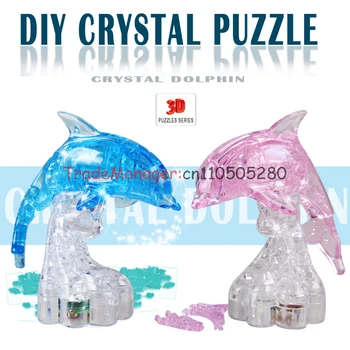 Flash dolphin 3D blocks puzzle toys & gifts 6--15 year old toys DIY three-dimensional crystal puzzle Home Furnishing jewelry
Flash dolphin 3D blocks puzzle toys & gifts 6--15 year old toys DIY three-dimensional crystal puzzle Home Furnishing jewelry