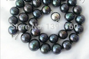 Miss charm Jew.290 stunning big 12-15mm round black freshwater pearls necklace silver clasp
Miss charm Jew.290 stunning big 12-15mm round black freshwater pearls necklace silver clasp