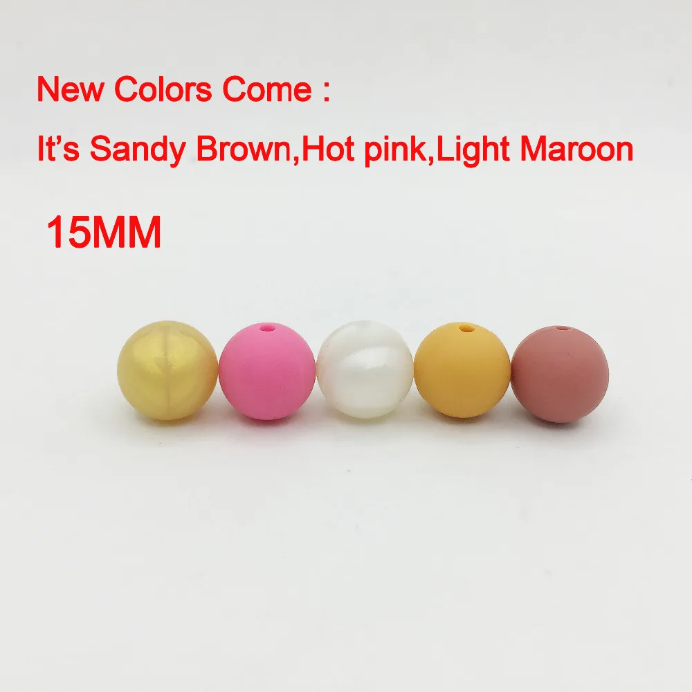 New Colors Comes!! 15MM Silicone Loose beads for baby chew,DIY Loose beads for silicone teething beads Necklace
New Colors Comes!! 15MM Silicone Loose beads for baby chew,DIY Loose beads for silicone teething beads Necklace