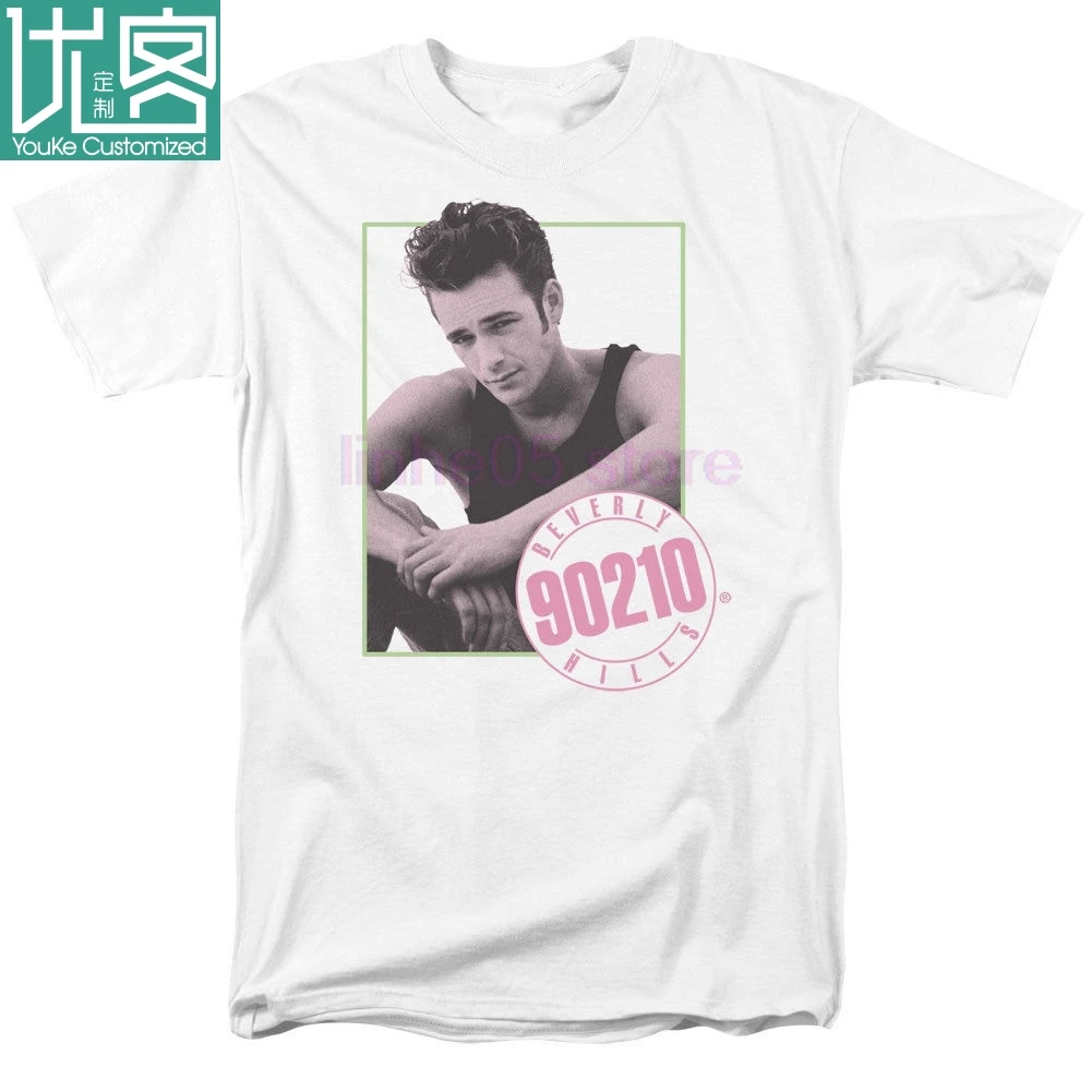 

Beverly Hills 90210 Tv Show Dylan Mckay Luke Perry Picture Adult Men'S Crew Neck Short Sleeve Printing Machine T Shirts