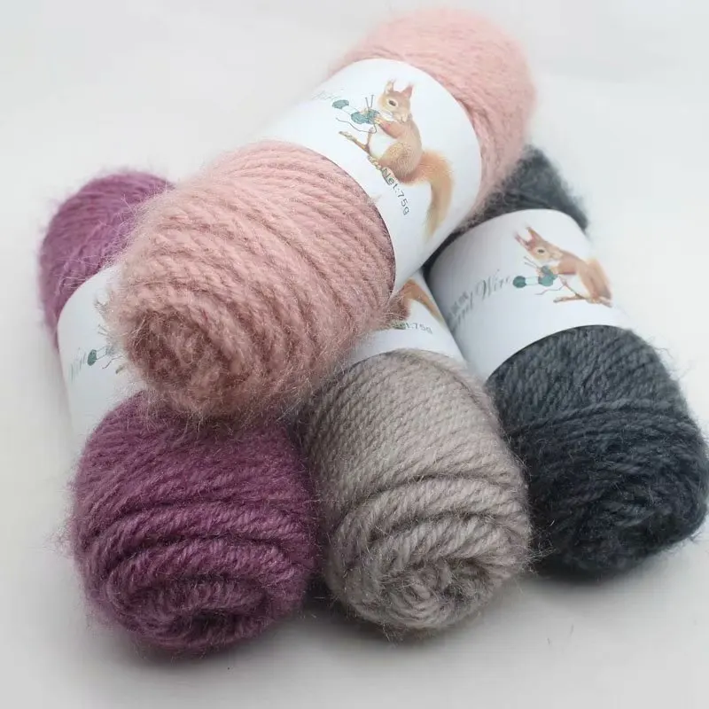 75g Imitation Squirrel Yarn Medium Coarse Yarn Woolen Skeins For Hand Knitting Hat Scarf Sweater
75g Imitation Squirrel Yarn Medium Coarse Yarn Woolen Skeins For Hand Knitting Hat Scarf Sweater