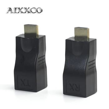 AIXXCO HDMI Extender Transmitter TX/RX HDMI V1.4 HD 1080P to 30M Over CAT6 RJ45 Ethernet Cable for TV Projector DVD
AIXXCO HDMI Extender Transmitter TX/RX HDMI V1.4 HD 1080P to 30M Over CAT6 RJ45 Ethernet Cable for TV Projector DVD