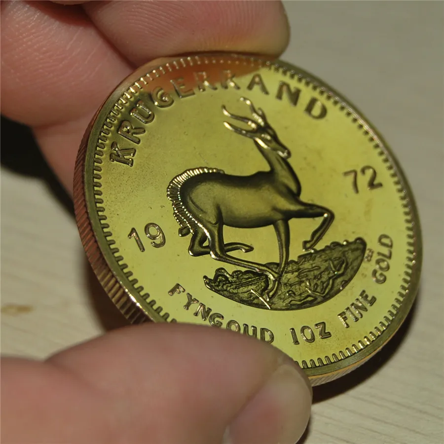 free shipping wholesale 5 pcs/lot Krugerrand South Africa 1oz Pure Gold Plated Coin Paul Kruger bar token 1972 NR no copy
free shipping wholesale 5 pcs/lot Krugerrand South Africa 1oz Pure Gold Plated Coin Paul Kruger bar token 1972 NR no copy