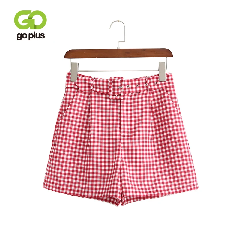 GOPLUS Summer Shorts Womens Vintage Skinny Belt Plaid Red High Waisted Shorts Womens Short Pants Streetwear 2020 Clothing C8055
GOPLUS Summer Shorts Womens Vintage Skinny Belt Plaid Red High Waisted Shorts Womens Short Pants Streetwear 2020 Clothing C8055