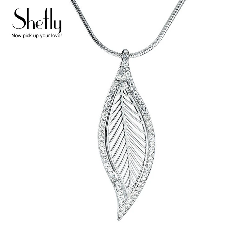 Woman Jewelry Leaf Pendant Necklace Silver Color Leaves With AAA Cubic And Snake Chain Necklace Christmas Gift Jewellery XL06587
Woman Jewelry Leaf Pendant Necklace Silver Color Leaves With AAA Cubic And Snake Chain Necklace Christmas Gift Jewellery XL06587