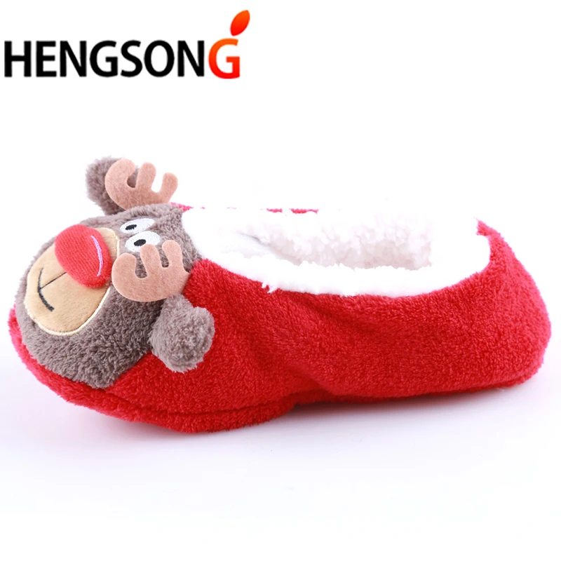 HENGSONG 2020 New Warm Flats Soft Sole Women Indoor Floor Slippers Shoes Christmas Cartoon Animal Shape Home RD400723 | Обувь