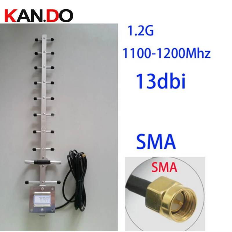 1100-1200Mhz 13dbi gain 1.2G Yagi antenna 3meters cable included, 1.2G wireless transceiver antenna cctv accessories FPV antenna
1100-1200Mhz 13dbi gain 1.2G Yagi antenna 3meters cable included, 1.2G wireless transceiver antenna cctv accessories FPV antenna