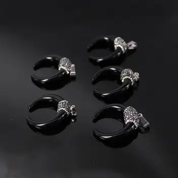 5pcs/lot,Horn shape Black Resin Pendant,Rhinestone Crystal with Resin Crescent shape Pendant DIY Fashion Jewelry Necklace
5pcs/lot,Horn shape Black Resin Pendant,Rhinestone Crystal with Resin Crescent shape Pendant DIY Fashion Jewelry Necklace