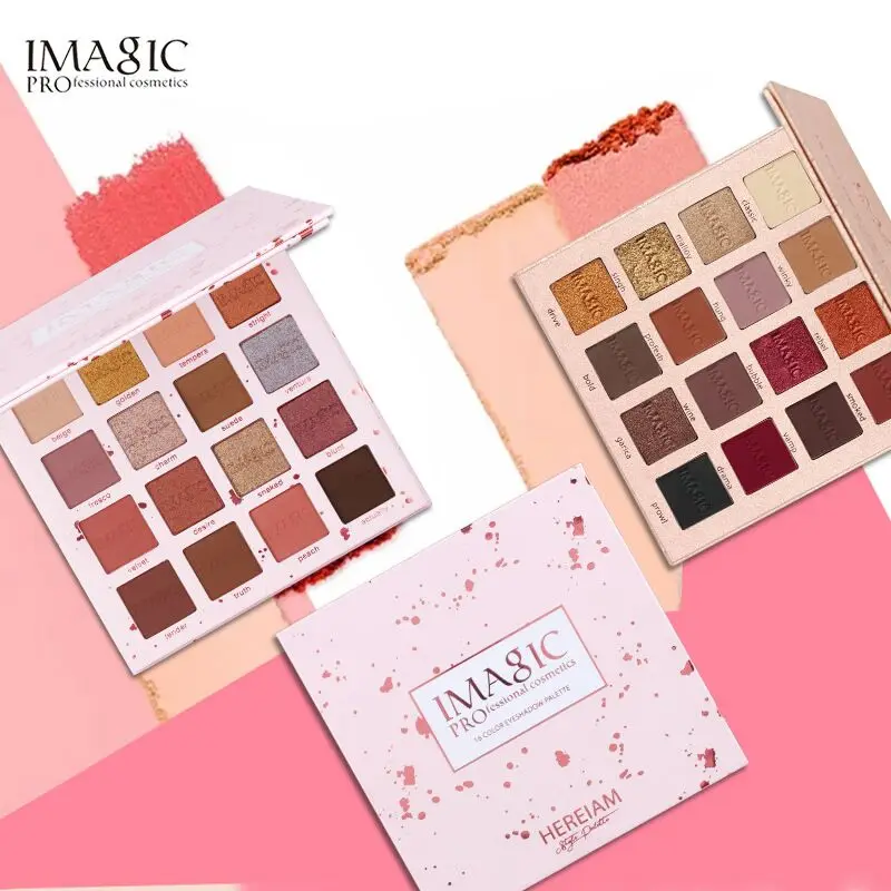 IMAGIC 16 Colors Matte & Shimmer Eye Shadow Palette Waterproof Diamond Eyeshadow Powder Pigment Cosmetics Pink Pop Eyes Makeup
IMAGIC 16 Colors Matte & Shimmer Eye Shadow Palette Waterproof Diamond Eyeshadow Powder Pigment Cosmetics Pink Pop Eyes Makeup
