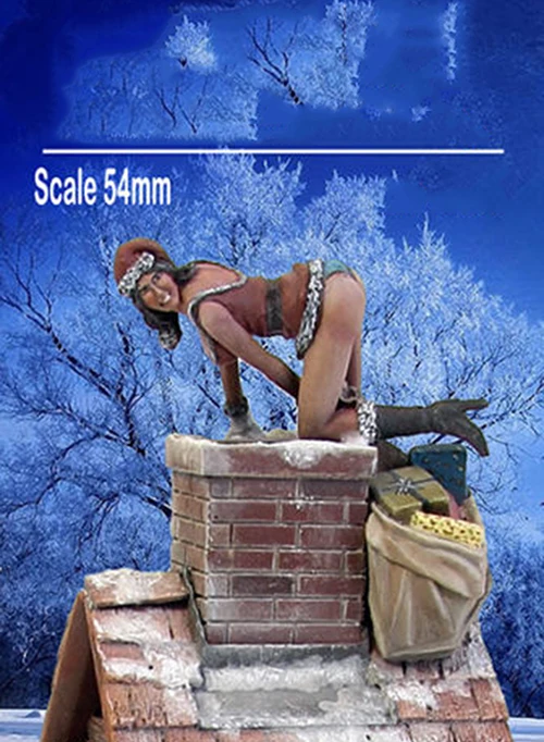 Unpainted Kit 1/32 54mm Christmas girl 54mm happy new figure Historical Resin Figure miniature garage kit
Unpainted Kit 1/32 54mm Christmas girl 54mm happy new figure Historical Resin Figure miniature garage kit
