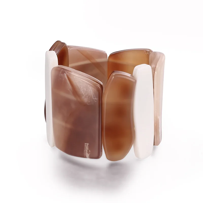Top Quality Acrylic Women Elastic Bangles Bracelets Vintage Leopard Irregular Shape Exaggerated Charm Acetic Resin Jewelry
Top Quality Acrylic Women Elastic Bangles Bracelets Vintage Leopard Irregular Shape Exaggerated Charm Acetic Resin Jewelry