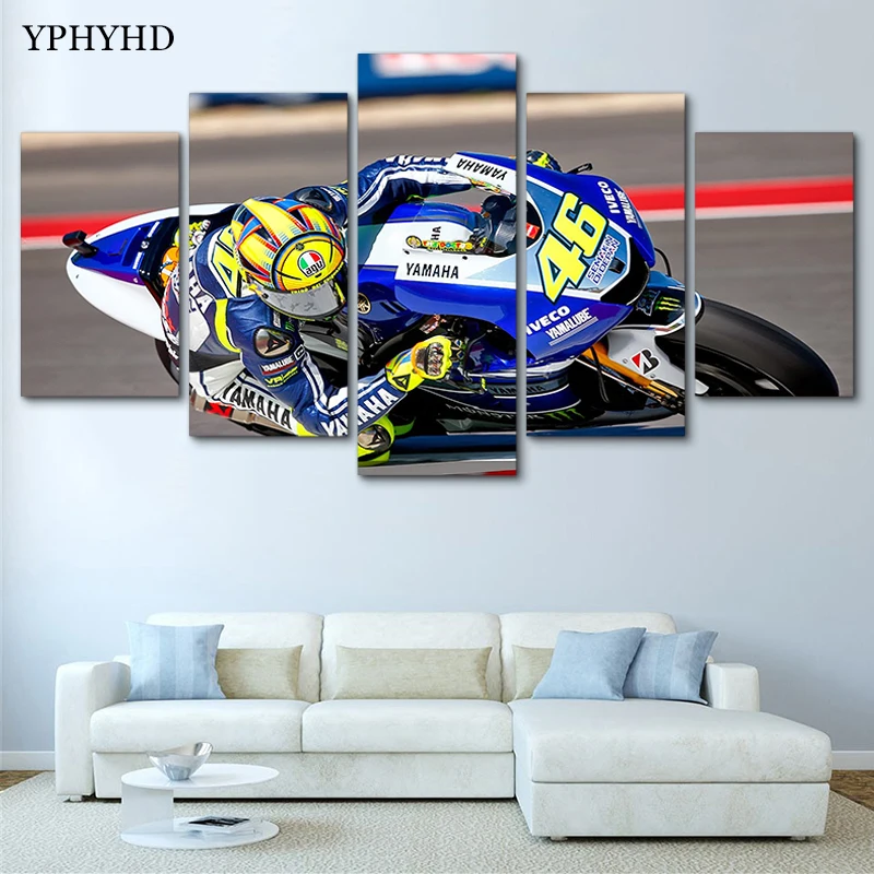 YPHYHD Modern Motorcycle Pictures 5 Pieces Race Moto Poster Home Decor For Living Room Canvas Wall Art HD Printed Painting Frame
YPHYHD Modern Motorcycle Pictures 5 Pieces Race Moto Poster Home Decor For Living Room Canvas Wall Art HD Printed Painting Frame