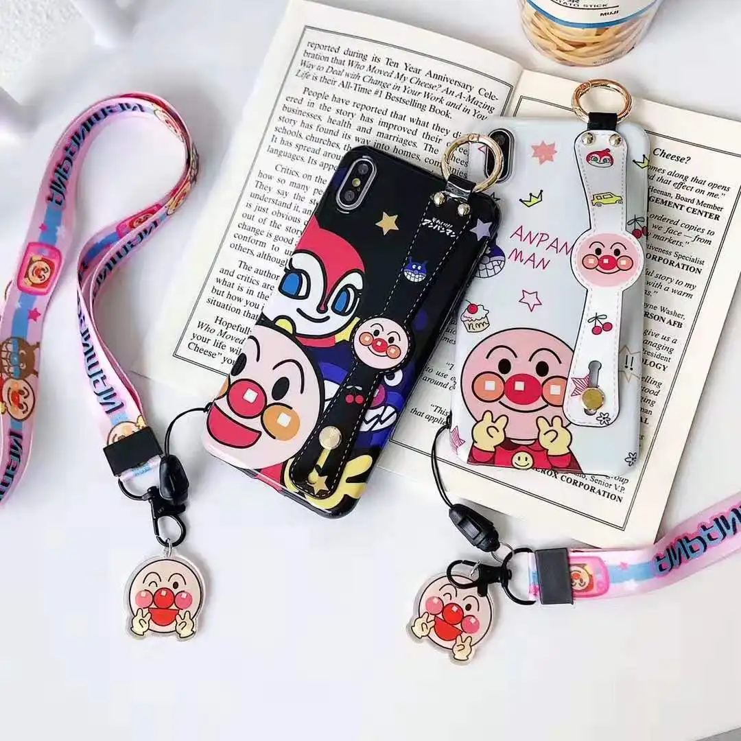 Cartoon anpanman Wrist Strap bracket Case for iphone 6 6s 7 8 Plus xr xs max x soft silicone Smooth Fashion Luxury Phone Cover
Cartoon anpanman Wrist Strap bracket Case for iphone 6 6s 7 8 Plus xr xs max x soft silicone Smooth Fashion Luxury Phone Cover