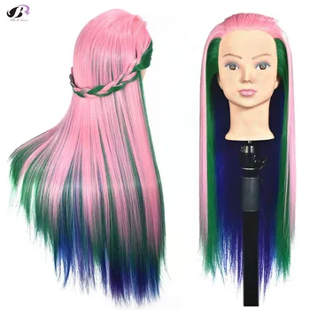 Boliohair Rainbow Pink Hair Cosmetology Training Head Hairdressing Mannequin Head Hairstyles Braiding Synthetic hair 70cm
Boliohair Rainbow Pink Hair Cosmetology Training Head Hairdressing Mannequin Head Hairstyles Braiding Synthetic hair 70cm