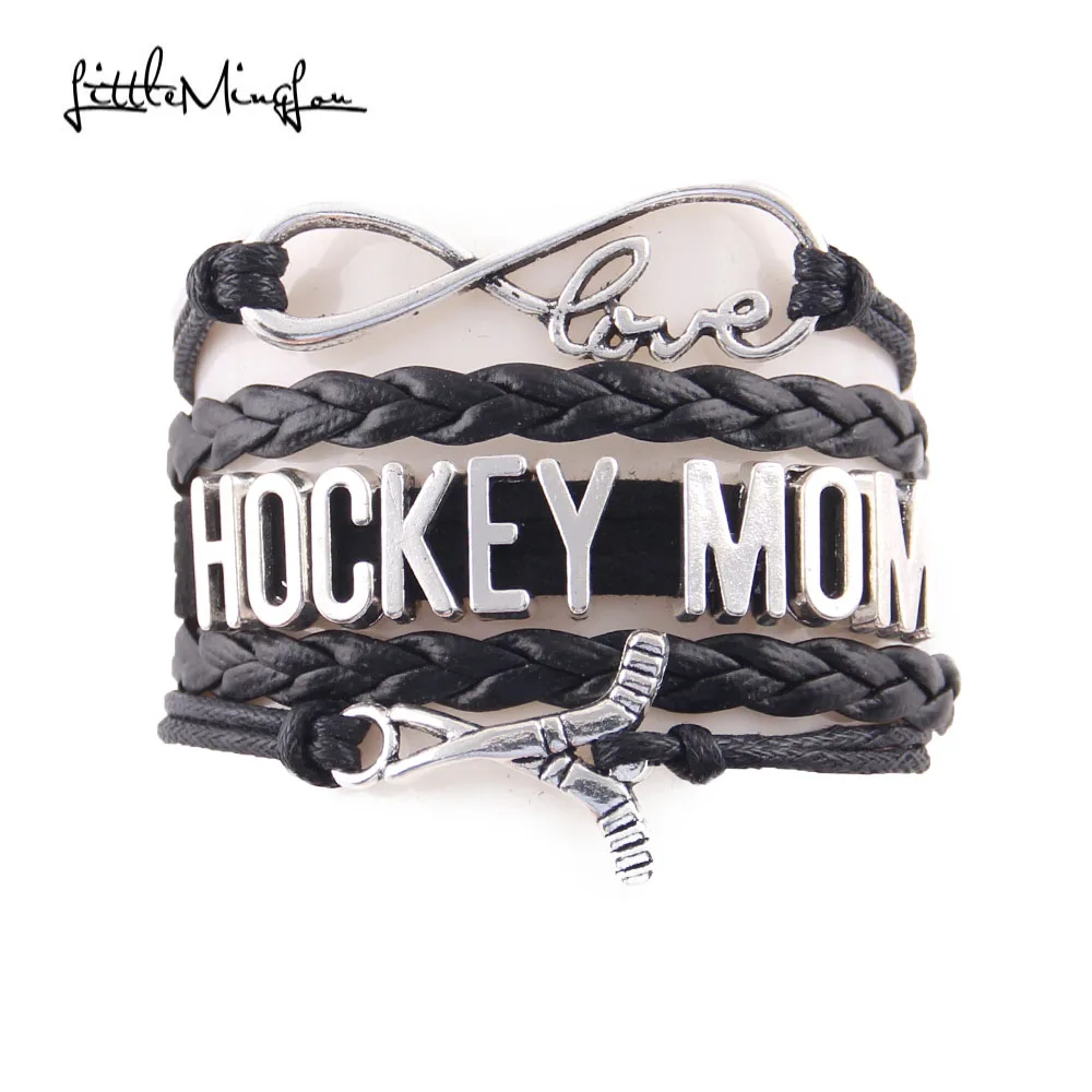 Little Minglou Infinity love HOCKEY MOM bracelet hockey charm leather wrap bracelets & bangles for women jewelry mom gift
Little Minglou Infinity love HOCKEY MOM bracelet hockey charm leather wrap bracelets & bangles for women jewelry mom gift