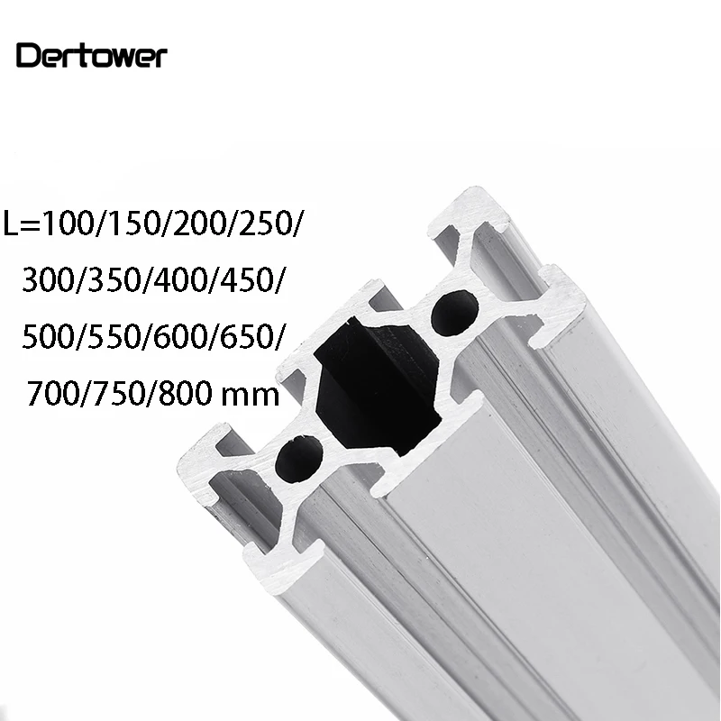 3D Printer Parts 2040 L=100~800 mm Aluminum Profile European Standard Anodized Linear Rail Aluminum Profile 2040 Extrusion
3D Printer Parts 2040 L=100~800 mm Aluminum Profile European Standard Anodized Linear Rail Aluminum Profile 2040 Extrusion
