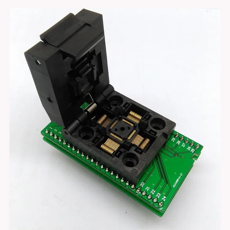 QFP48 TQFP48 LQFP48 to DIP48 MCU Programmer Pitch 0.5mm IC Body Size 7x7mm IC51-0484-806 Test Socket Adapter
QFP48 TQFP48 LQFP48 to DIP48 MCU Programmer Pitch 0.5mm IC Body Size 7x7mm IC51-0484-806 Test Socket Adapter