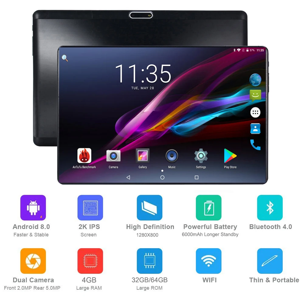 Global 10 inch tablet 4GB RAM 64GB Storage Phablet Octa Core Unlocked 4G Cell Phone Tablets Dual Sim Card Slots WIFI GPS Pad
Global 10 inch tablet 4GB RAM 64GB Storage Phablet Octa Core Unlocked 4G Cell Phone Tablets Dual Sim Card Slots WIFI GPS Pad