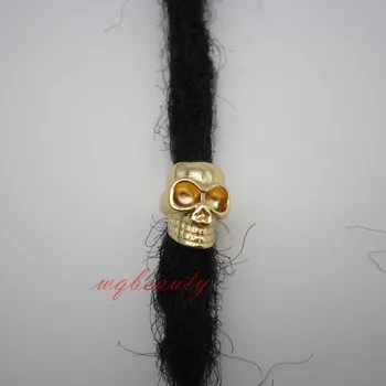 1pcs-4pcs golden metal skull hair dread dreadlock beads rings tube approx 6.5mm hole for hair Accessories
1pcs-4pcs golden metal skull hair dread dreadlock beads rings tube approx 6.5mm hole for hair Accessories