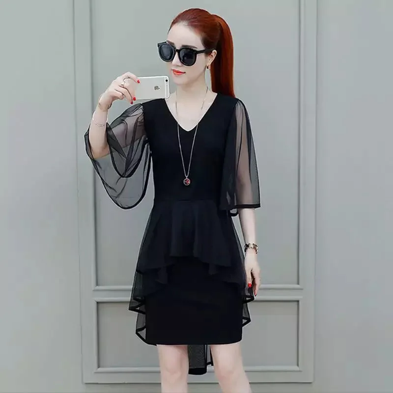 Casual Summer Dress Female New Korean Style Sexy Mini Fashion Temperament Elegant High Waist Chiffon Dresses Women DF2484
Casual Summer Dress Female New Korean Style Sexy Mini Fashion Temperament Elegant High Waist Chiffon Dresses Women DF2484