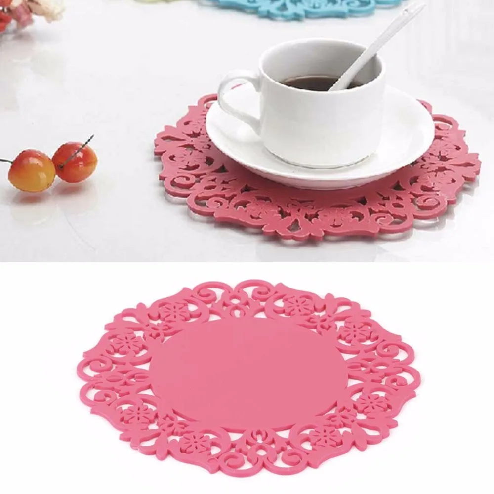 Flower Hollow Out Silicone Placemat DiningTable Mat Pad Cup Bowl Holder Coaster Kitchen Accessories Tableware
Flower Hollow Out Silicone Placemat DiningTable Mat Pad Cup Bowl Holder Coaster Kitchen Accessories Tableware
