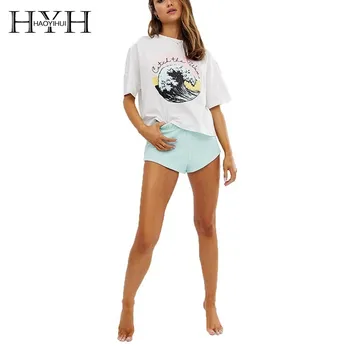 HYH Haoyihui 2019 Simple Wind Western Style Creative Round Wave Print Round Neck Tops Loose Short Sleeve Summer Women T-shirt
HYH Haoyihui 2019 Simple Wind Western Style Creative Round Wave Print Round Neck Tops Loose Short Sleeve Summer Women T-shirt