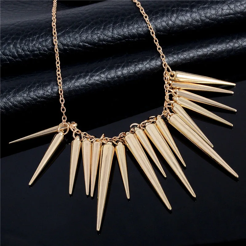 MISANANRYNE 1pc Womens Gift Gold Color/Silver Color Chain Spike Maxi Choker Statement Necklaces For Women Bohemian Jewelry
MISANANRYNE 1pc Womens Gift Gold Color/Silver Color Chain Spike Maxi Choker Statement Necklaces For Women Bohemian Jewelry