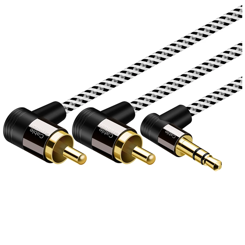 90 Degree Angle RCA to 3.5mm Angle 3.5mm Aux to 2RCA Male Y Splitter Stereo Audio Auxiliary Cable Gold-Plated for TV MP3 Speaker
90 Degree Angle RCA to 3.5mm Angle 3.5mm Aux to 2RCA Male Y Splitter Stereo Audio Auxiliary Cable Gold-Plated for TV MP3 Speaker