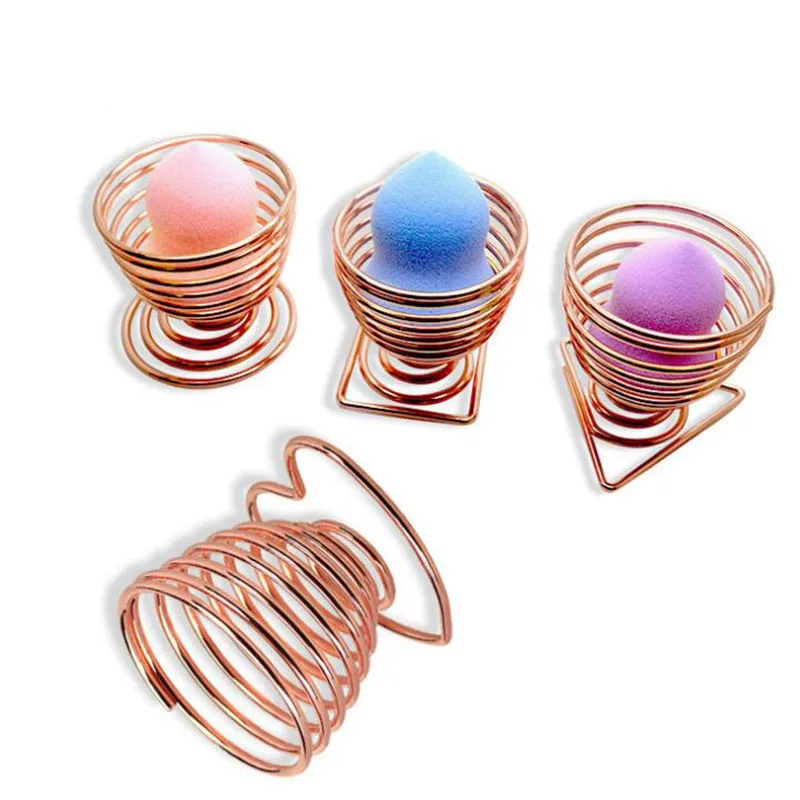 1PC Rosegold Makeup Sponge Holders Cosmetic Puff Display Stand Gourd Shape Sponge Egg Drying Holder Bracket Make up Puff Support
1PC Rosegold Makeup Sponge Holders Cosmetic Puff Display Stand Gourd Shape Sponge Egg Drying Holder Bracket Make up Puff Support