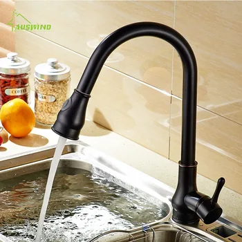Class Crane Brass Kitchen Faucet Pull Out Swivel Basin Faucets Black Finish Single Handle Hole Mixer Water Tap 360 Degree Rotata
Class Crane Brass Kitchen Faucet Pull Out Swivel Basin Faucets Black Finish Single Handle Hole Mixer Water Tap 360 Degree Rotata