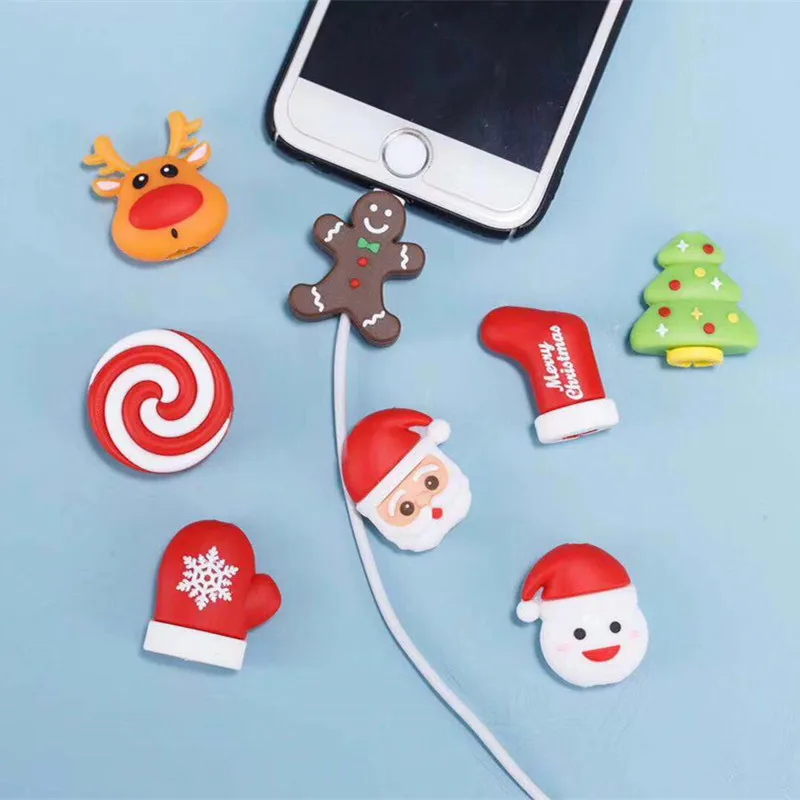 Christmas Series Cute Cable Bite Protector for Iphone Cable Winder Phone Holder Accessories Xmas Animal Doll Model Funny Toys
Christmas Series Cute Cable Bite Protector for Iphone Cable Winder Phone Holder Accessories Xmas Animal Doll Model Funny Toys